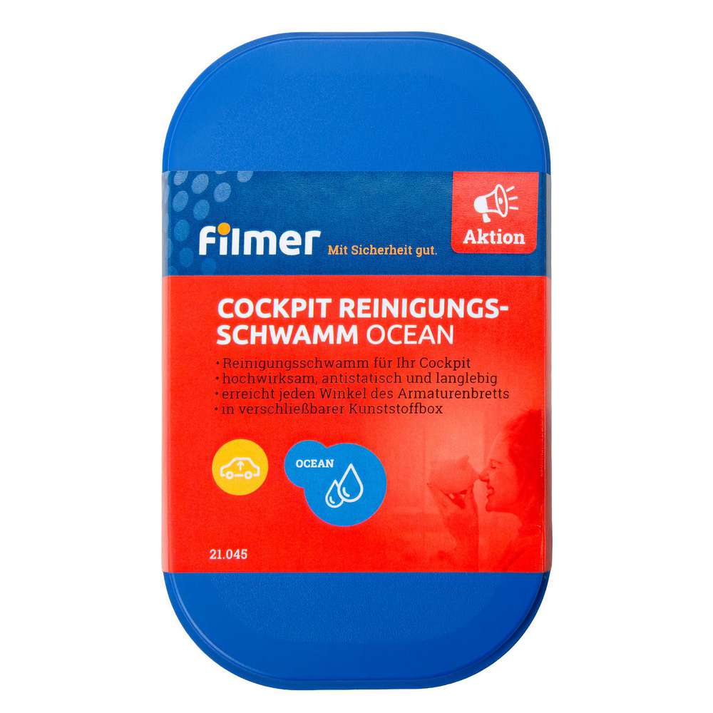Produktabbildung Filmer Cockpit Reinigungschwamm