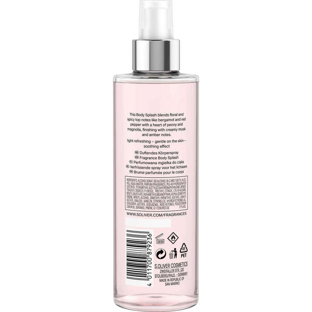 Produktabbildung s.Oliver Bodymist For Her, elegant Floral