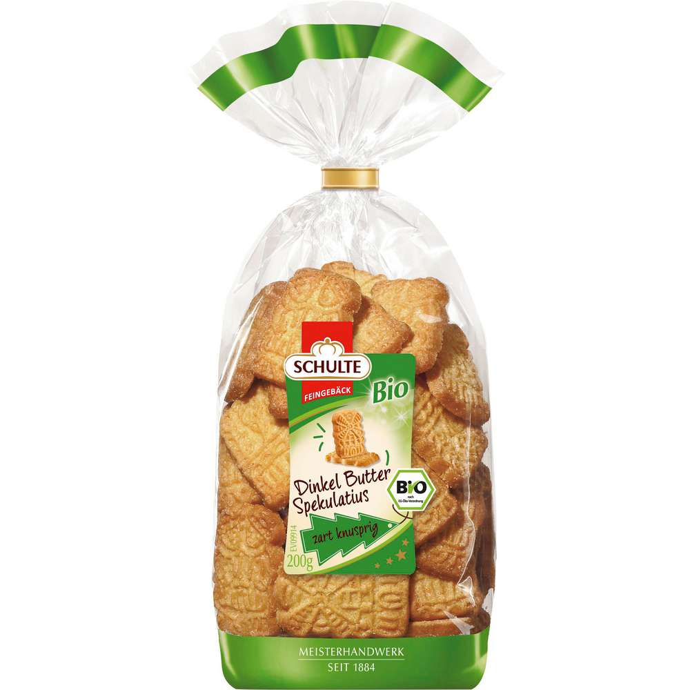 Produktabbildung Schulte Bio Dinkel-Butter-Spekulatius, zart, knusprig