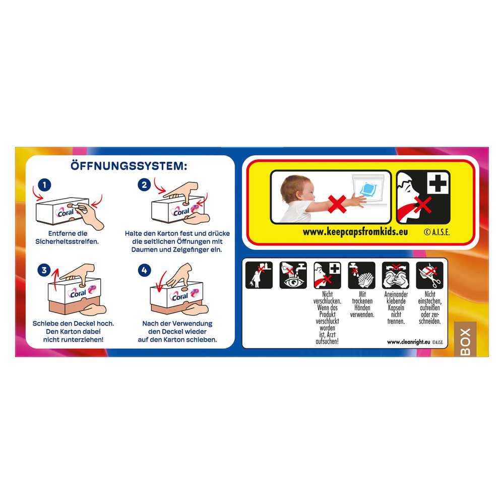 Produktabbildung Coral Color-Waschmittel All in 1 Caps