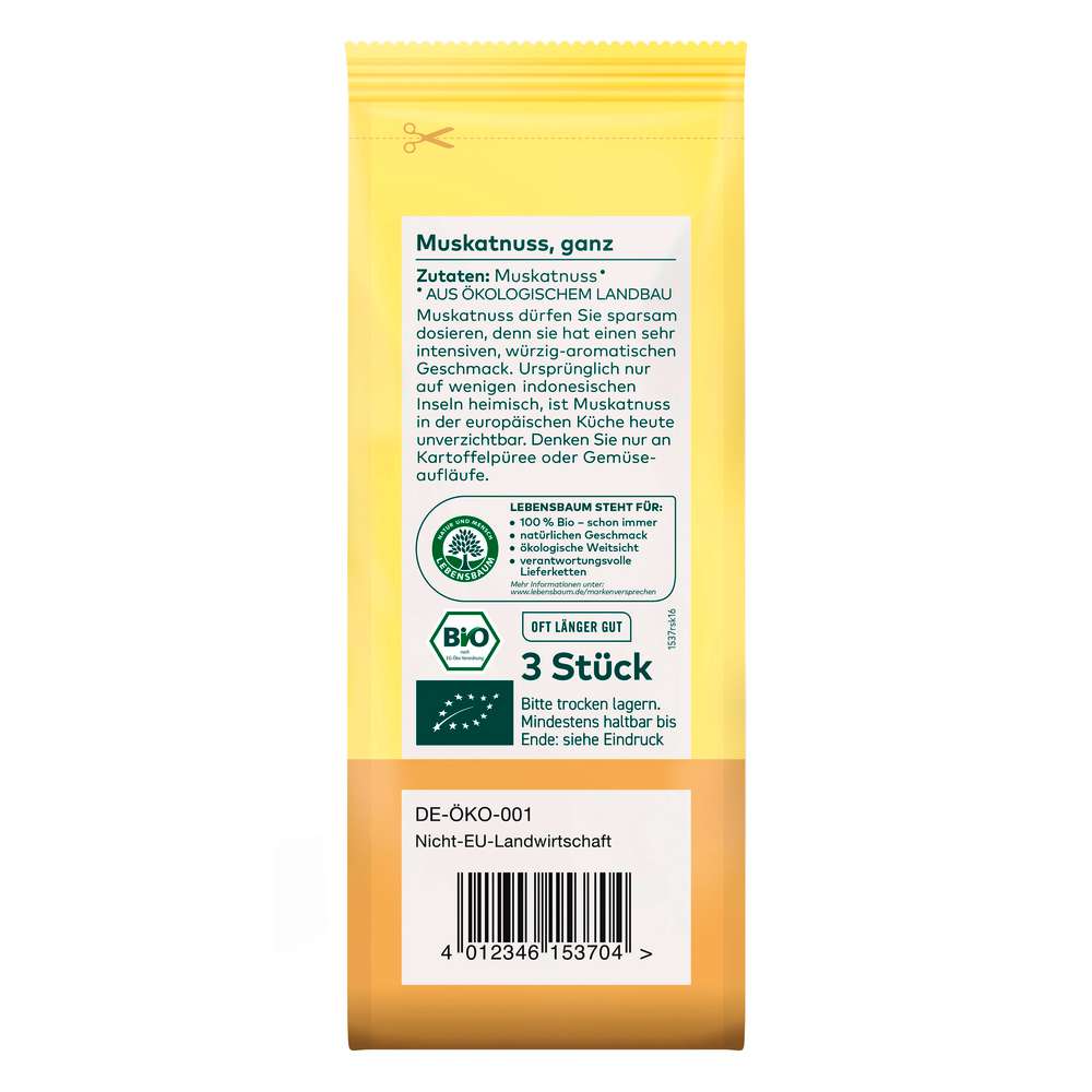 Produktabbildung Ulrich Walter Bio Muskatnuss, ganz