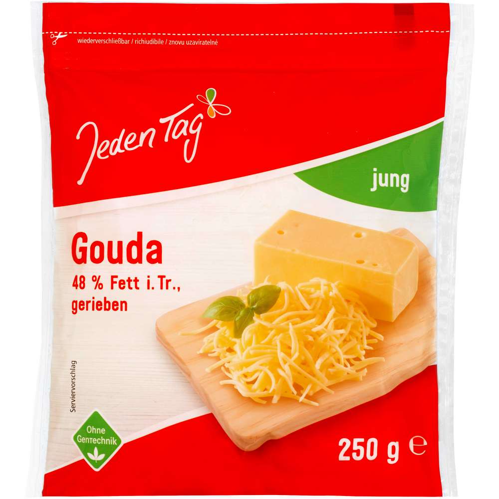 Produktabbildung Jeden Tag Gouda, gerieben