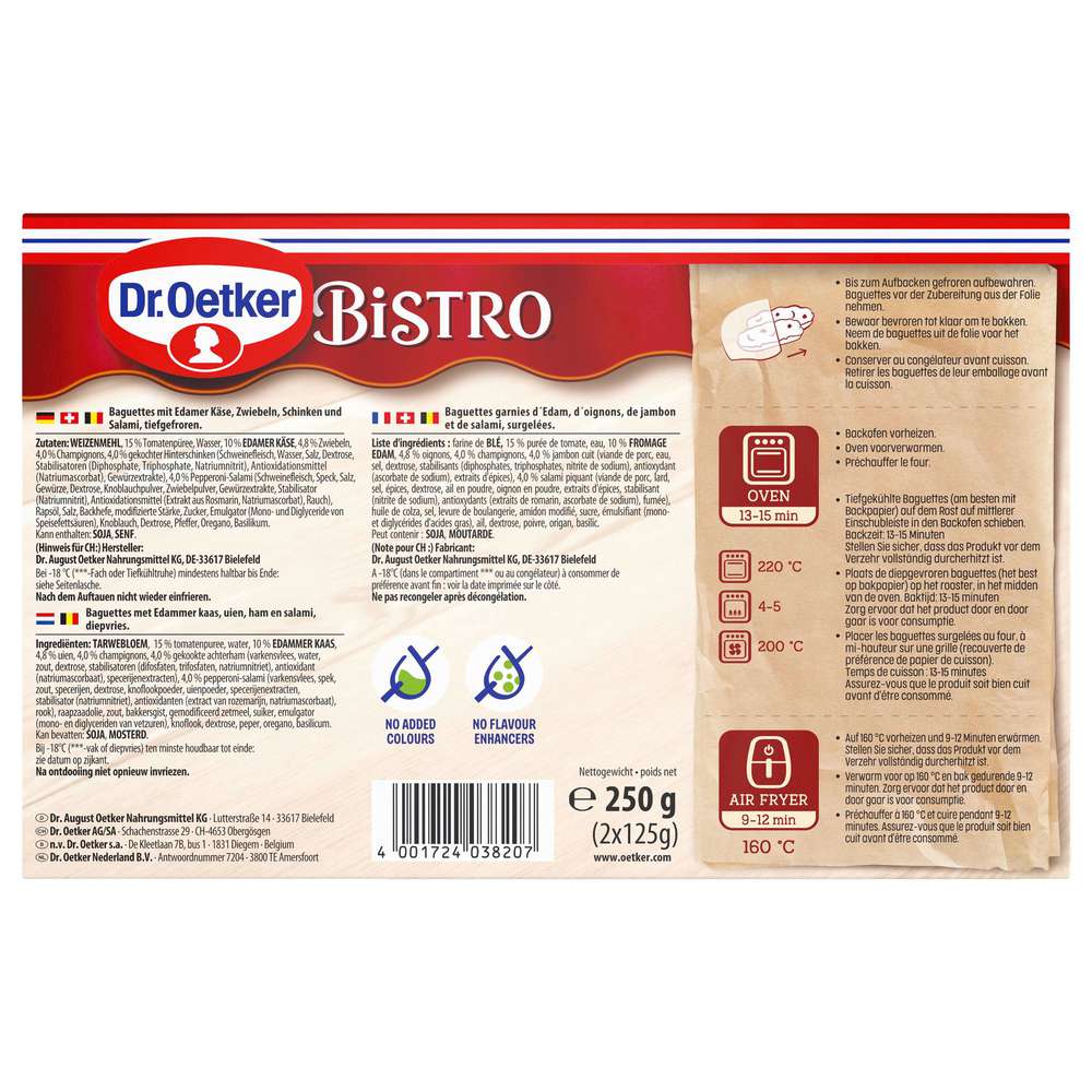 Produktabbildung Dr. Oetker Bistro Baguette Spéciale, tiefgekühlt
