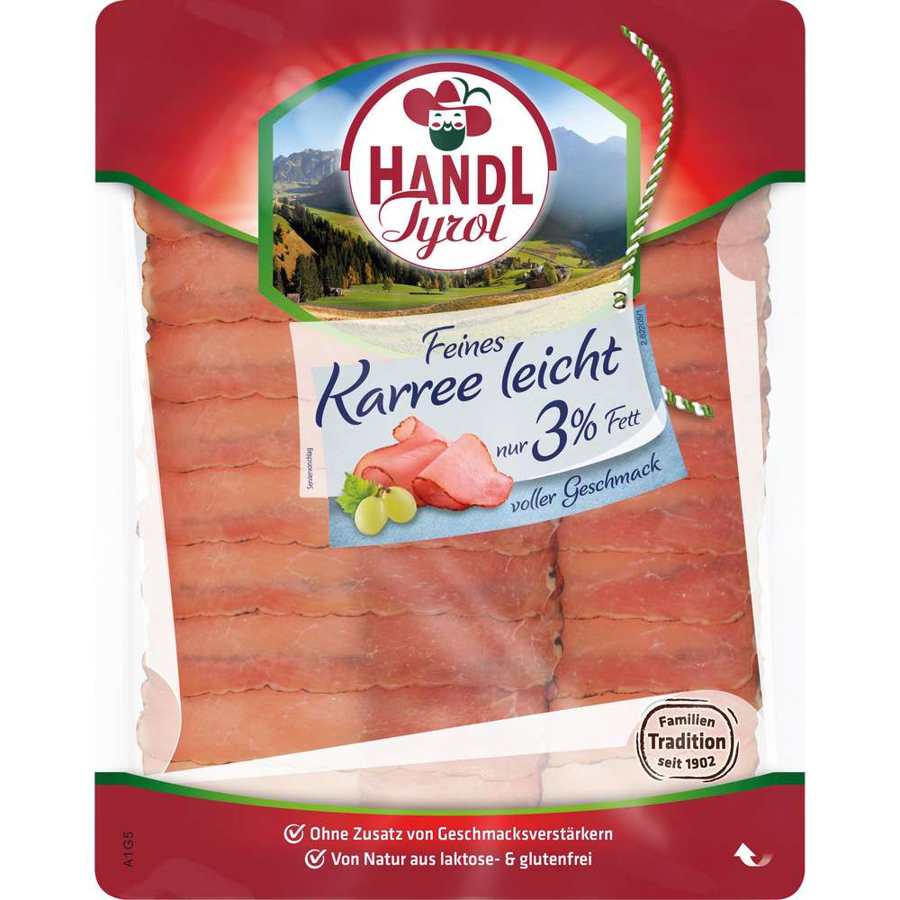 Produktabbildung Handl Tyrol Schinken, Feines Karree, leicht nur 3 % Fett