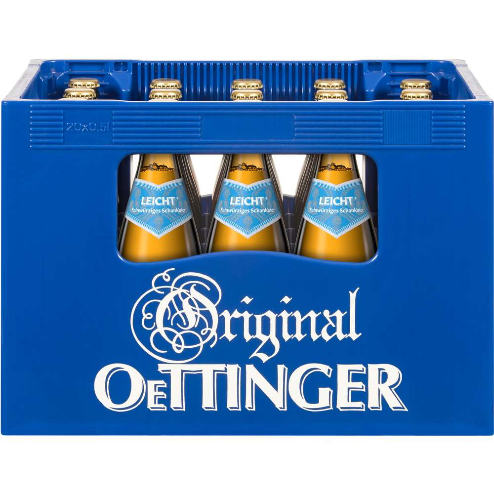 Produktabbildung Oettinger Schankbier, leicht 2,8 % (20x 0,500 Liter)