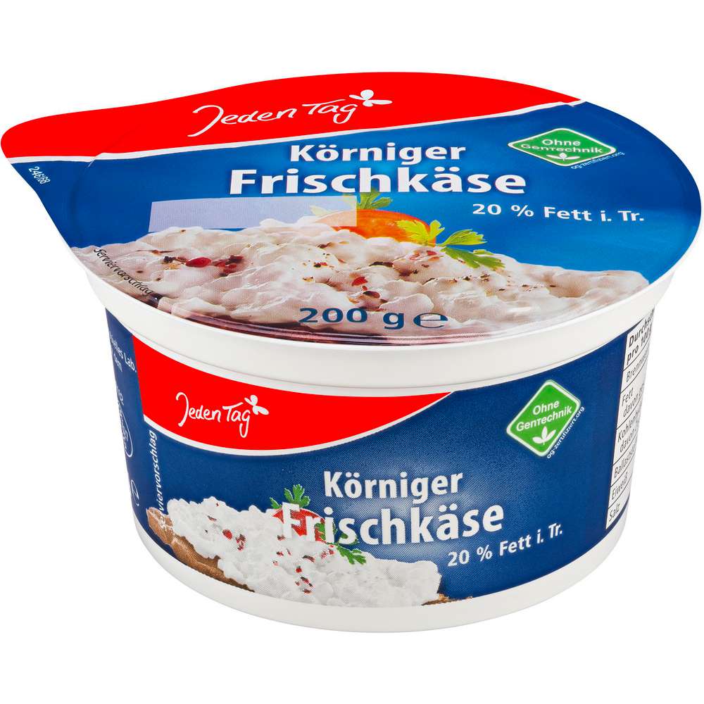 Produktabbildung Jeden Tag Frischkäse, körnig