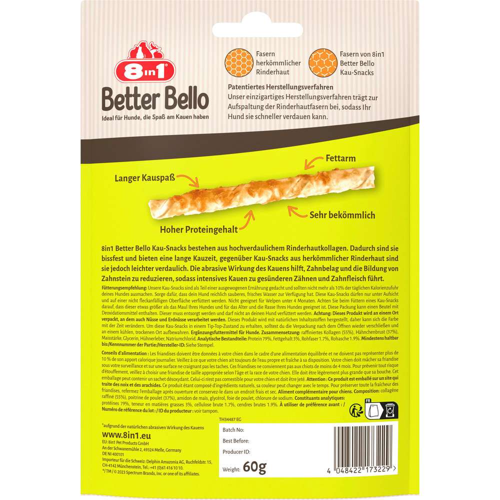 Produktabbildung Tetra Hunde-Snack Better Bello, Chicken Twistet