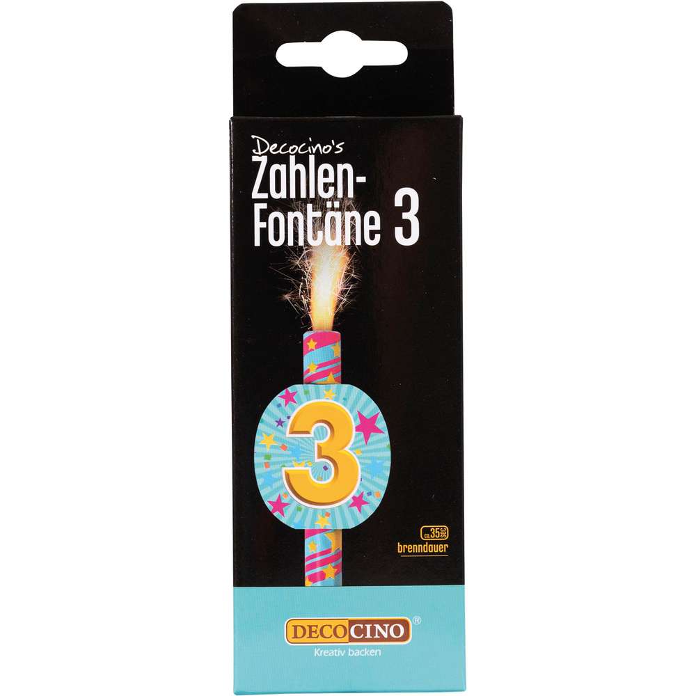 Produktabbildung Dekoback Zahlen-Fontäne Nr. 3
