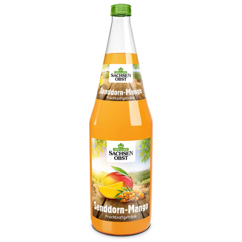 Produktabbildung Sachsenobst Sanddorn-Mango-Fruchtsaft