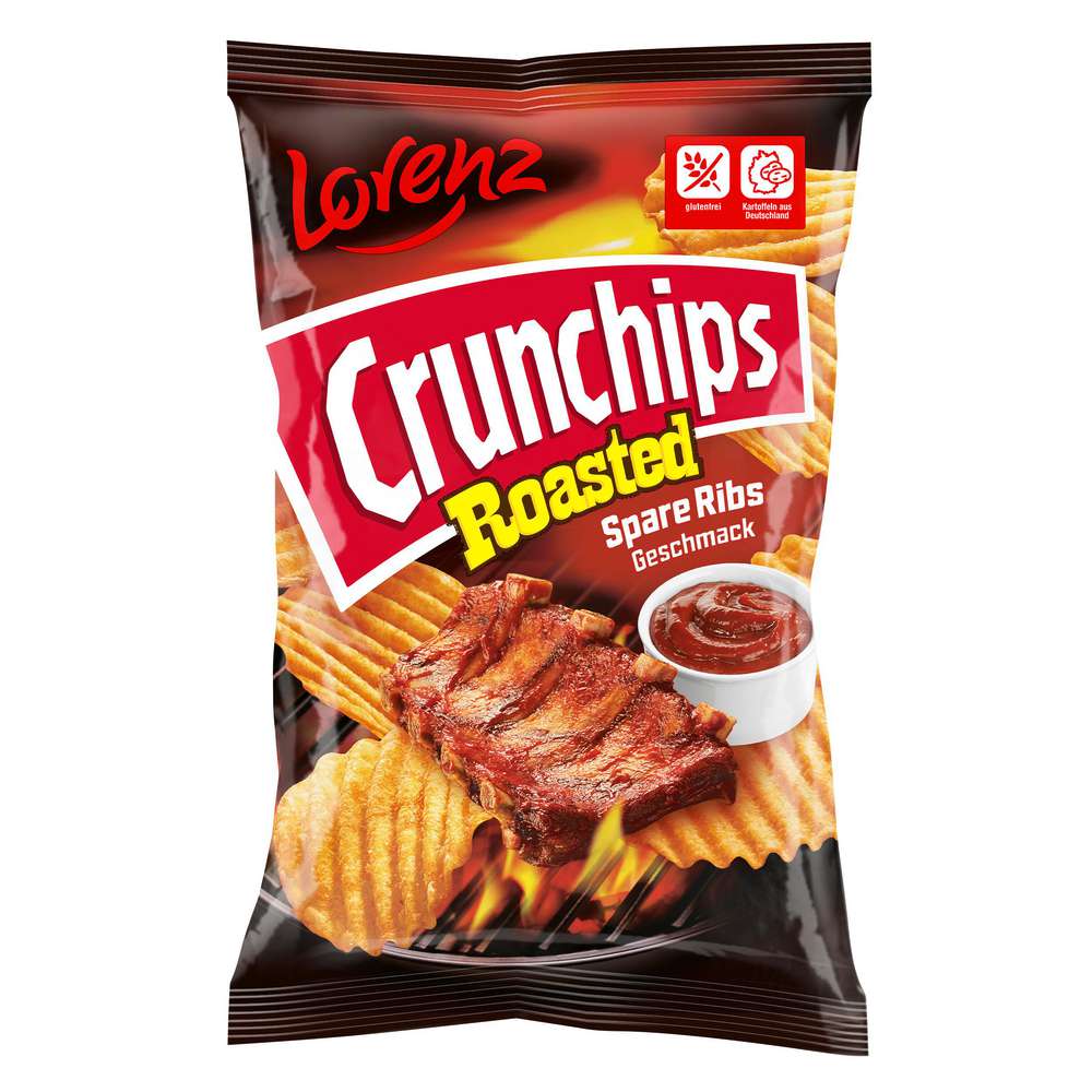 Produktabbildung Lorenz Crunchips Roasted, Spare Ribs