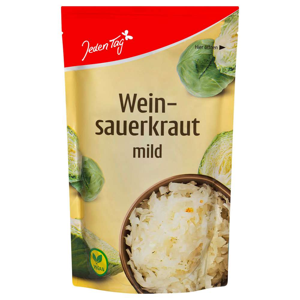Produktabbildung Jeden Tag Weinsauerkraut, mild