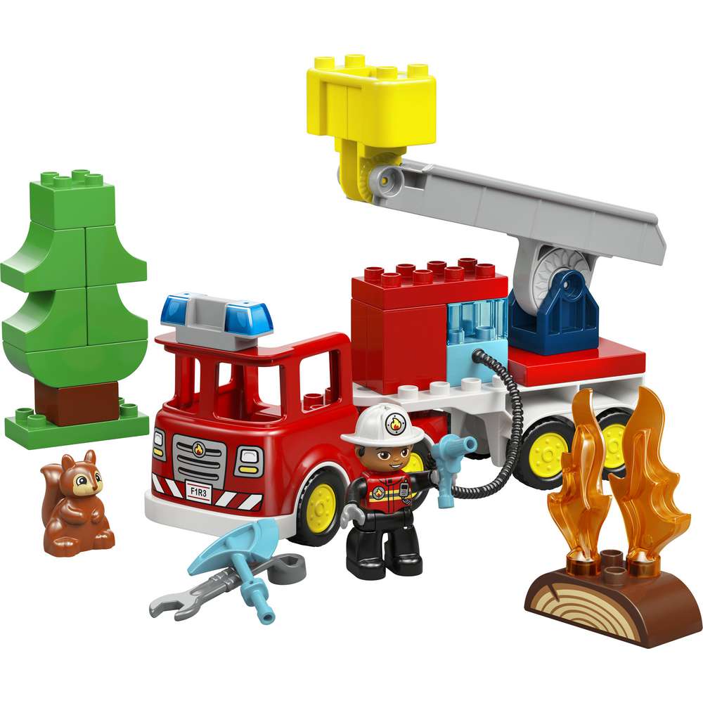 Produktabbildung Lego LEGO DUPLO Town Löschauto mit Schlauch und Feuerwehrmann 10473