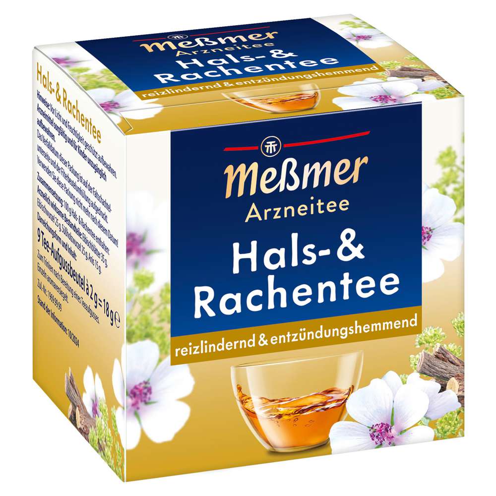 Produktabbildung Meßmer Arzneitee Hals-& Rachentee, reizlindernd & entzündungshemmend