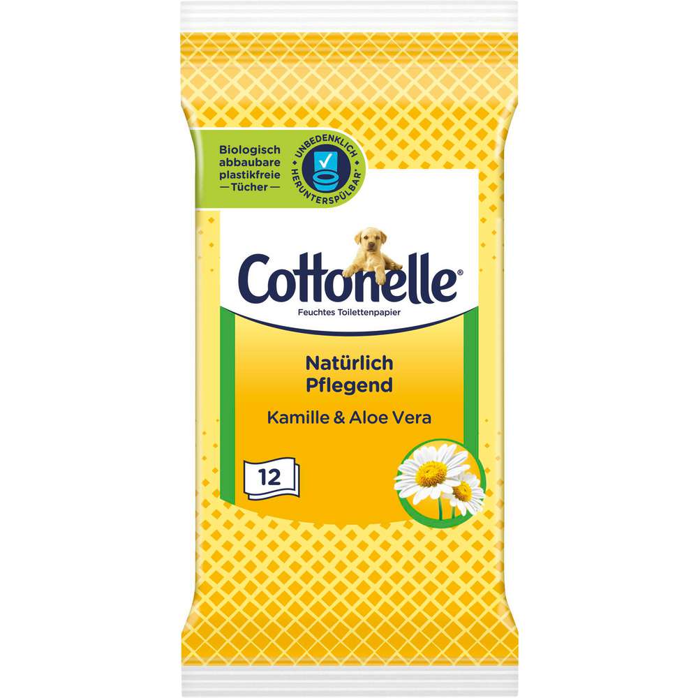 Produktabbildung Cottonelle Feuchtes Toilettenpapier, Kamille & Aloe Vera