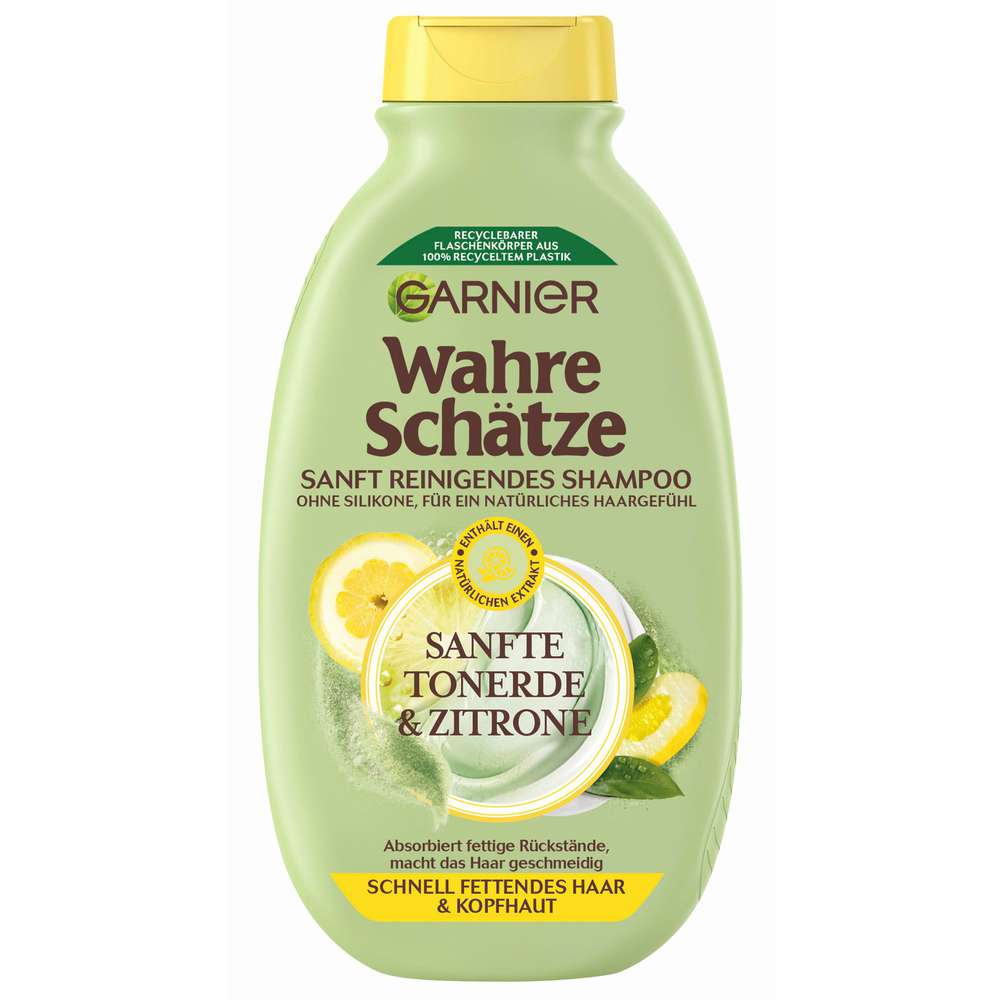 Produktabbildung Garnier Shampoo Wahre Schätze, Tonerde-Zitrone