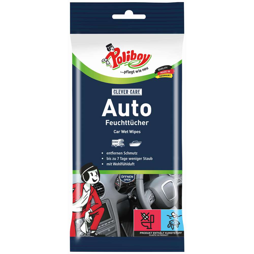 Produktabbildung Poliboy Auto Feuchttücher