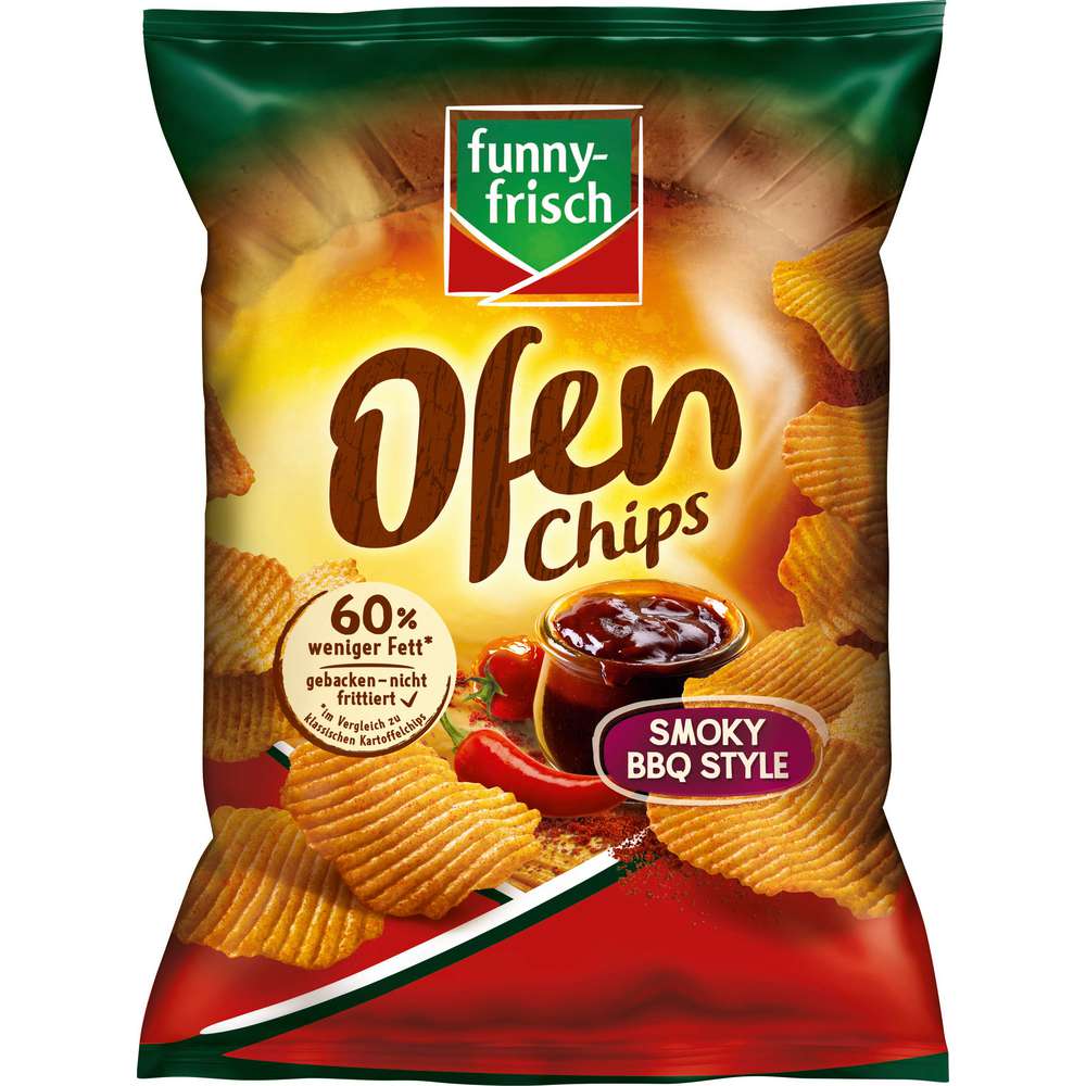 Produktabbildung funny-frisch Ofen Chips, Smoky BBQ Style