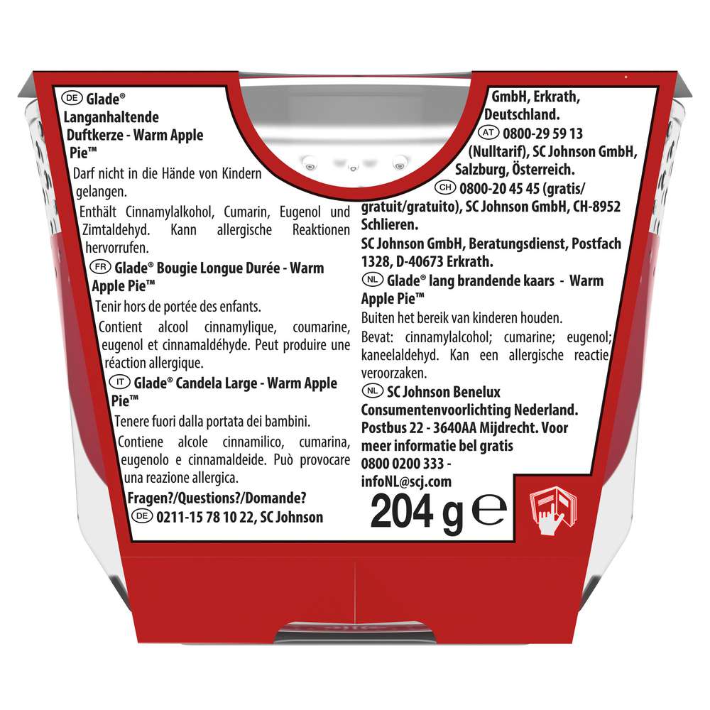Produktabbildung Glade Duftkerze Premium Warm Apple