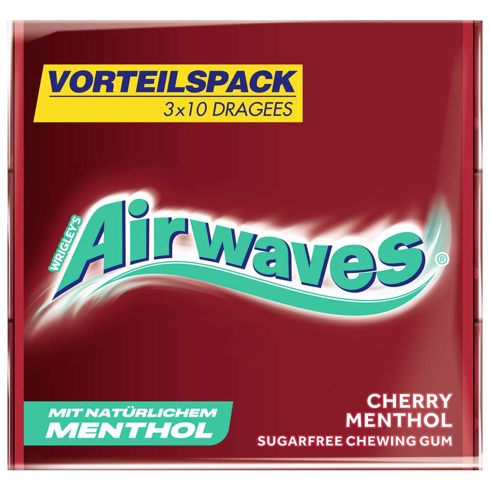 Produktabbildung Airwaves Kaugummi Cherry Menthol