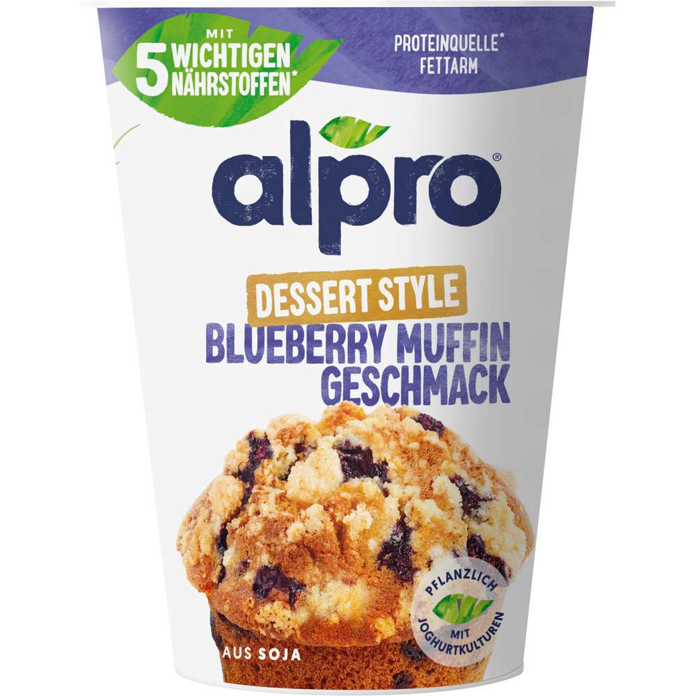 Produktabbildung Alpro Soya-Joghurtalternative, Blueberry Muffin Geschmack