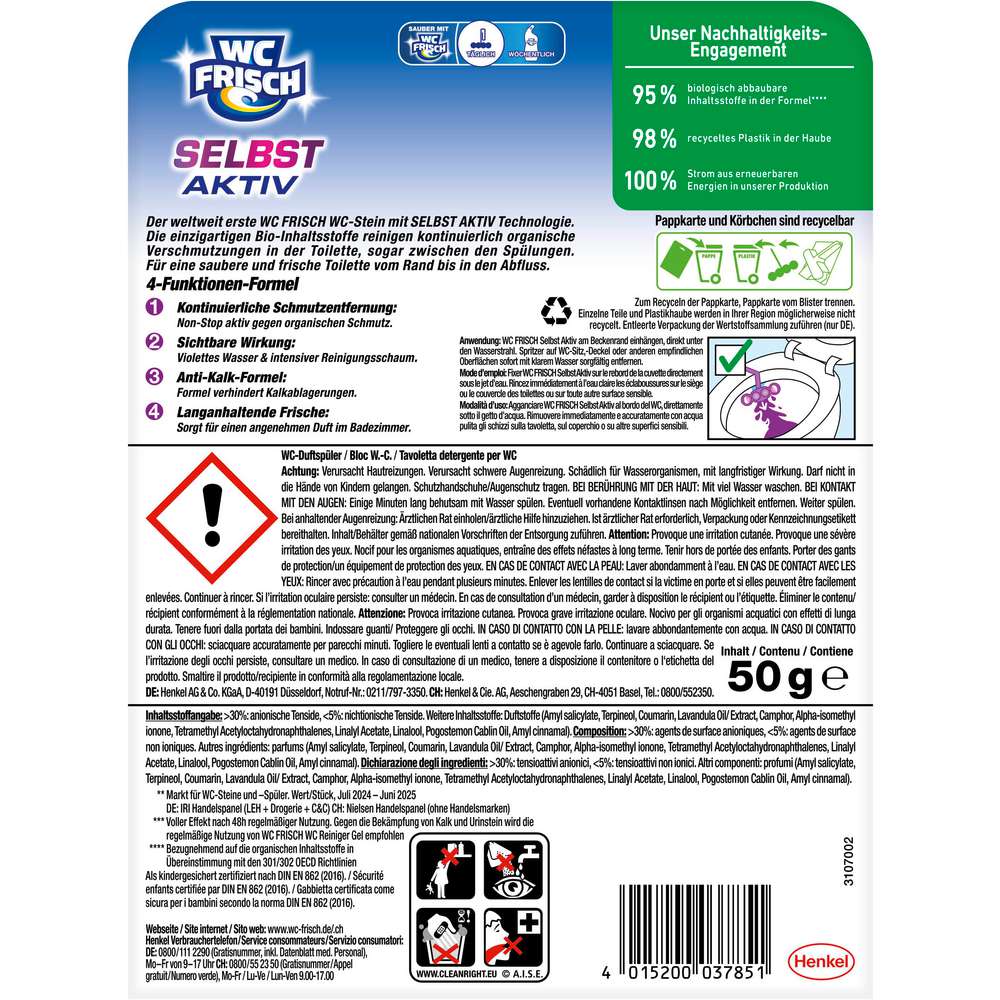 Produktabbildung WC Frisch Duftspüler Selbst Aktiv, Magnolie