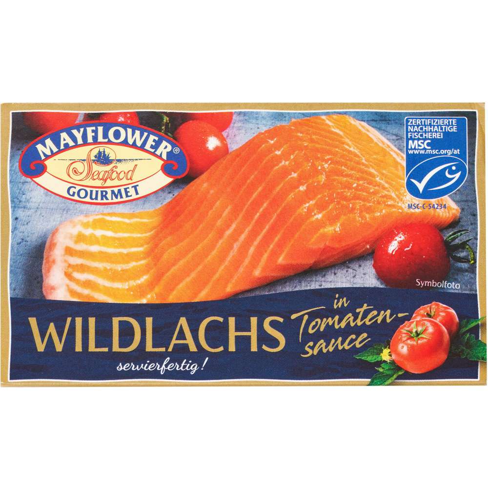 Produktabbildung Mayflower Wildlachs in Tomatensoße