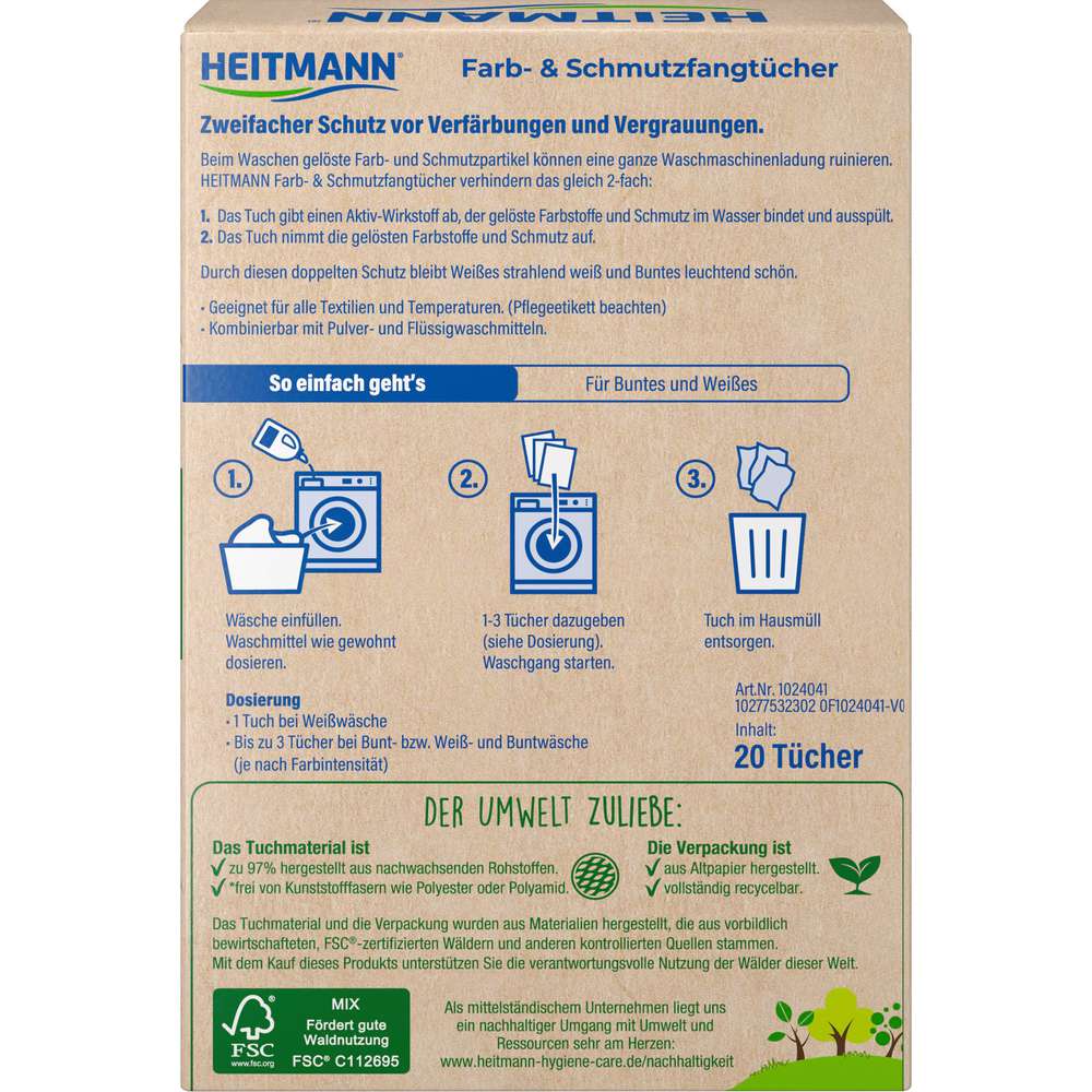 Produktabbildung Heitmann Farb- & Schmutzfangtücher