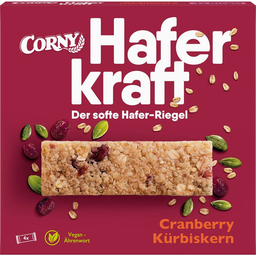 Produktabbildung Corny Müsliriegel Haferkraft, Cranberry-Kürbiskern