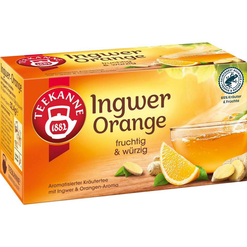 Produktabbildung Teekanne Früchtetee Ingwer-Orange