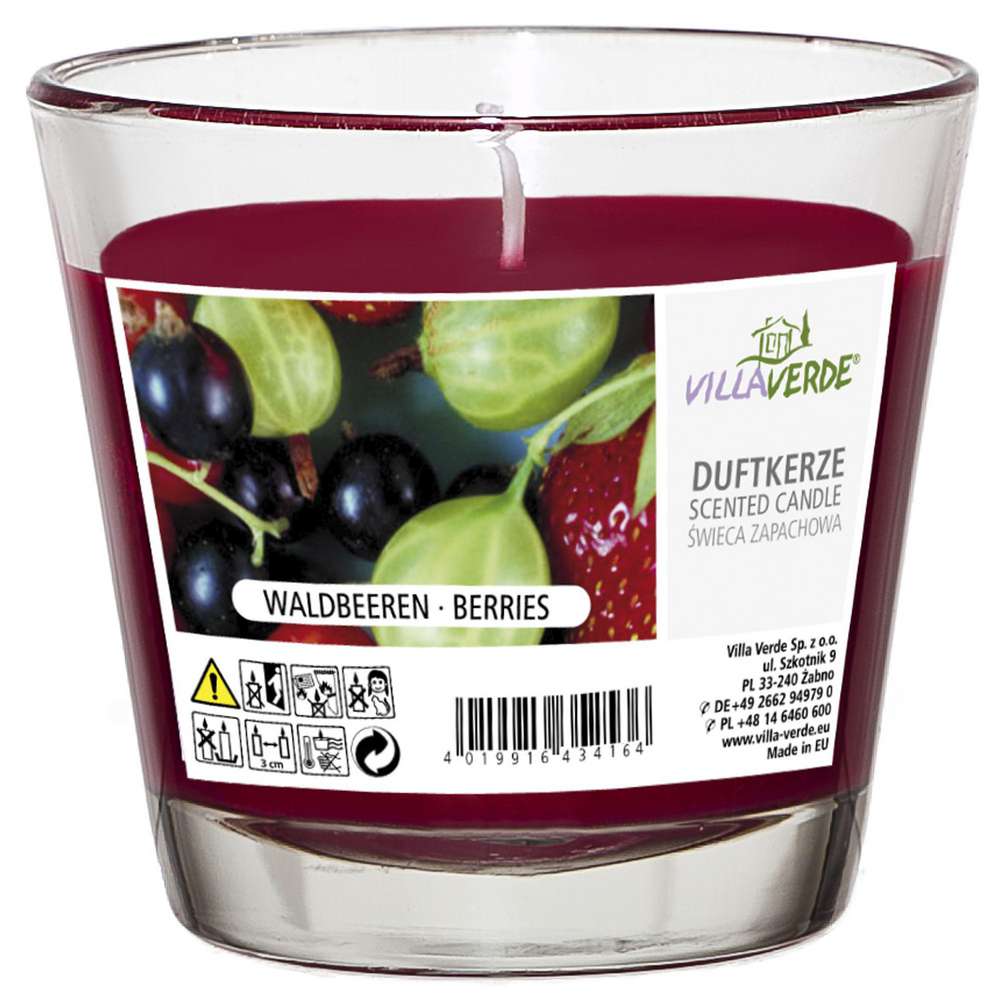 Produktabbildung Villa Verde Duftkerze im Glas, Waldbeeren