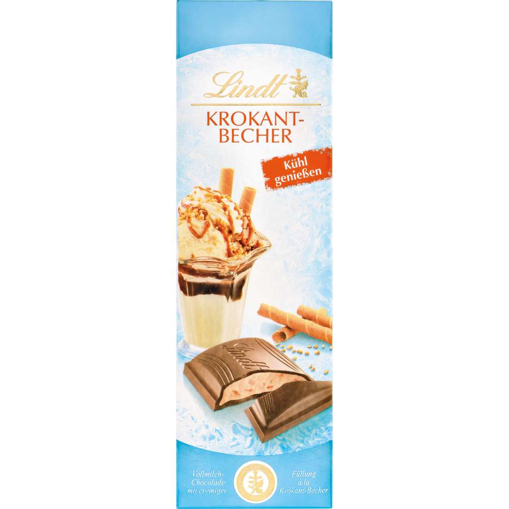 Produktabbildung Lindt Tafelschokolade, Krokant Becher