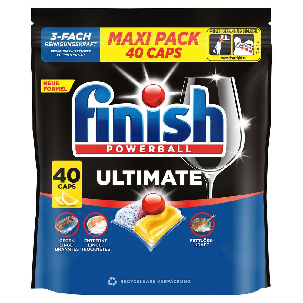 Produktabbildung Finish Spülmaschinen-Tabs, Powerball Ultimate Citrus
