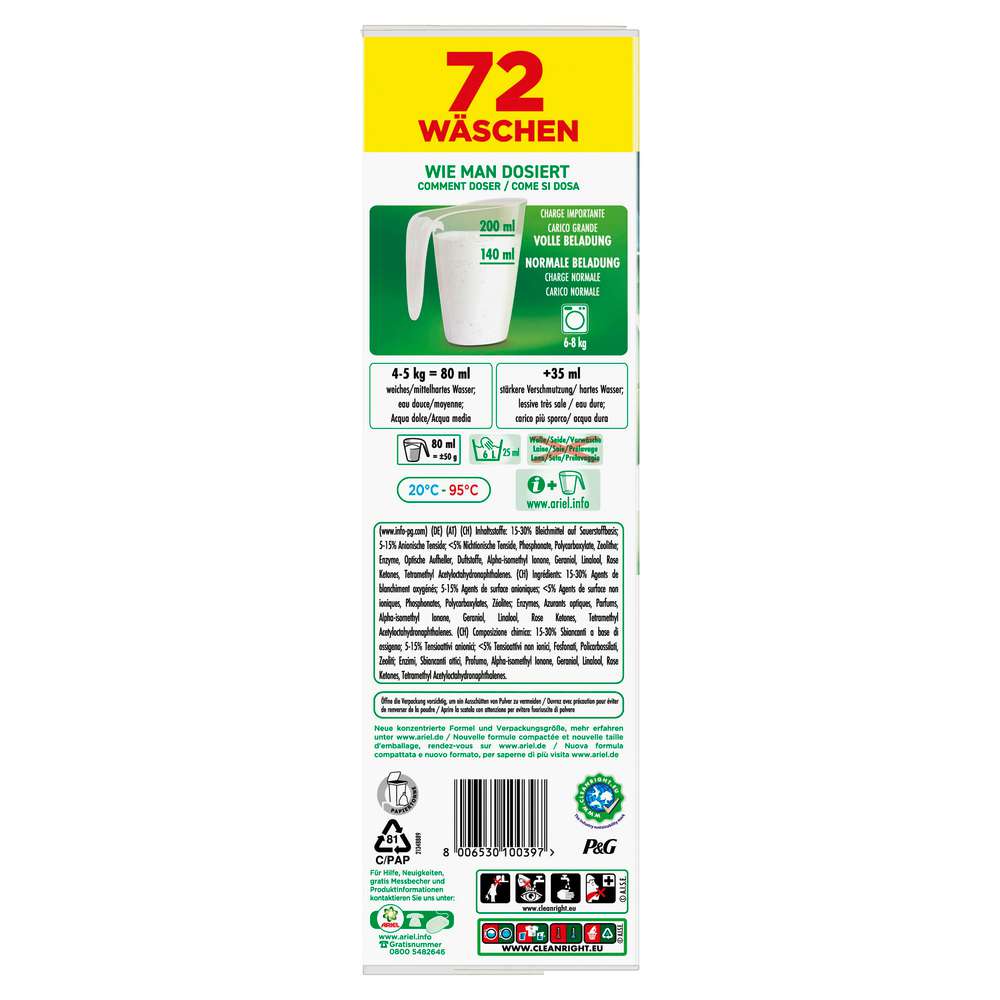 Produktabbildung Ariel Universal-Waschmittel Pulver, Unstoppables