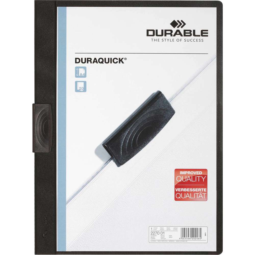 Produktabbildung DURABLE Klemmhefter, DIN A4, schwarz