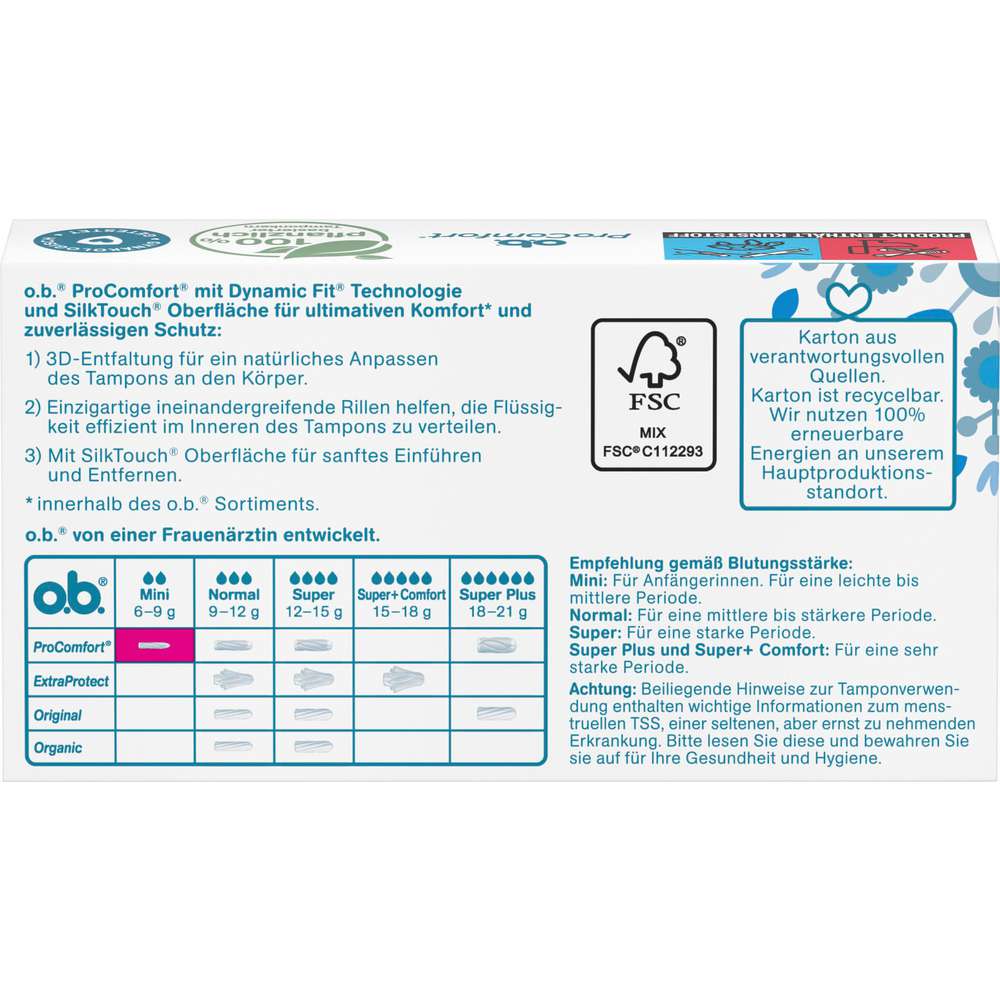 Produktabbildung o.b. Tampons Pro Comfort, Mini