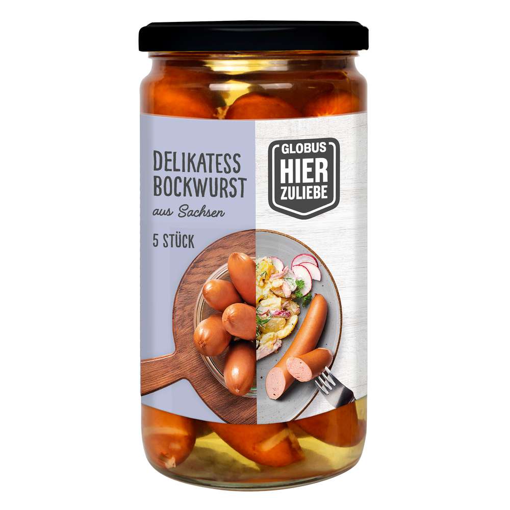Produktabbildung GLOBUS HierZuliebe Delikatess Bockwurst