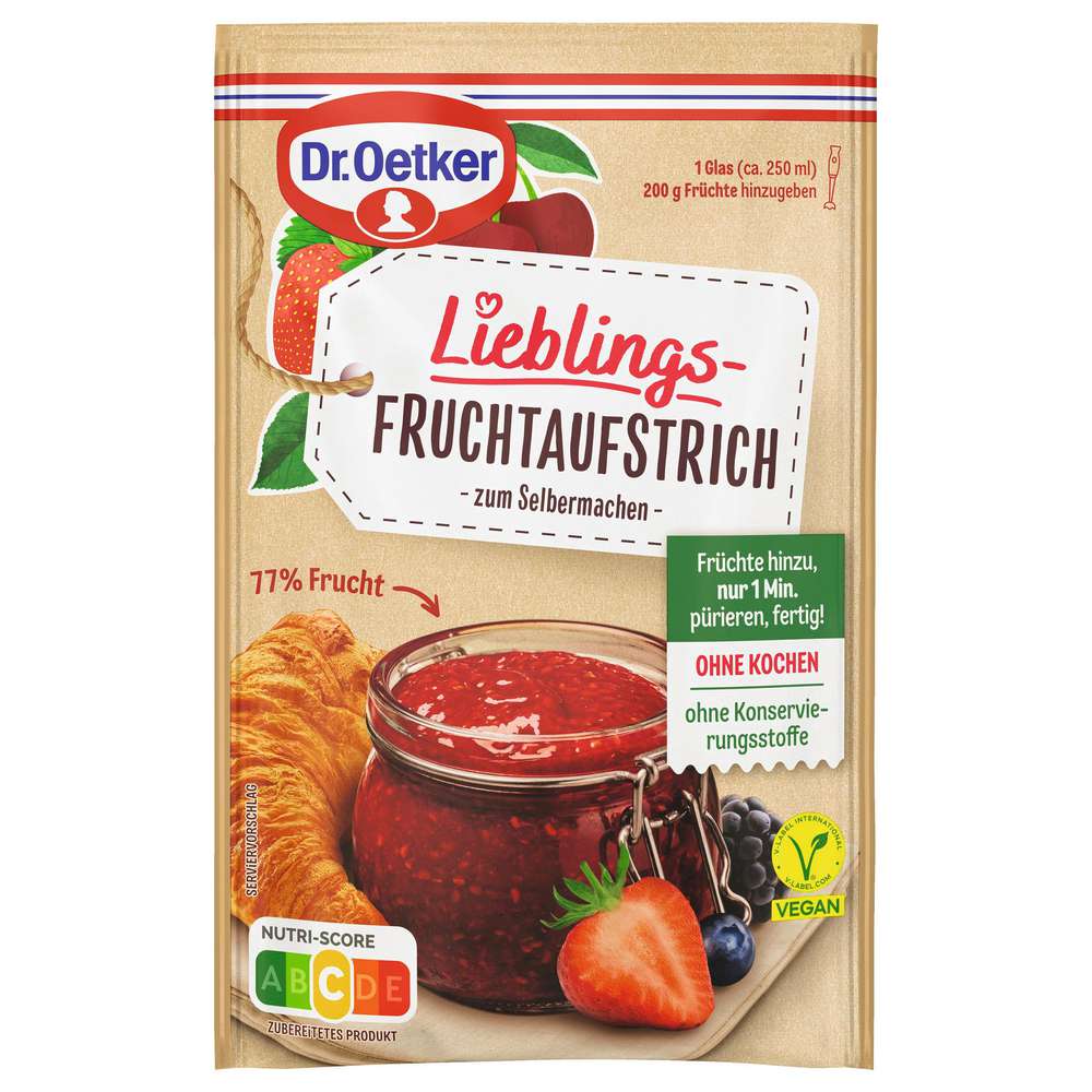 Produktabbildung Dr. Oetker Lieblings-Fruchtaufstrich zum Selbermachen