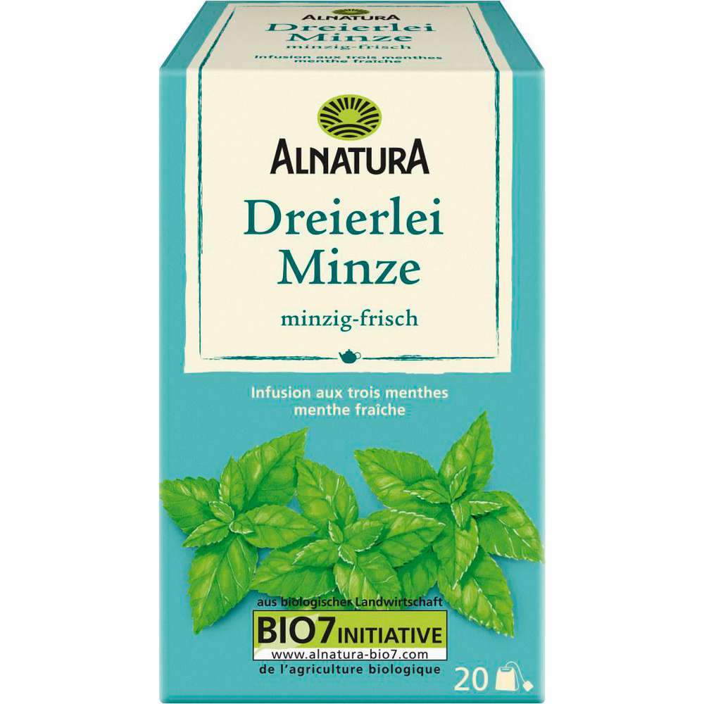 Produktabbildung Alnatura Dreierlei Minze Tee