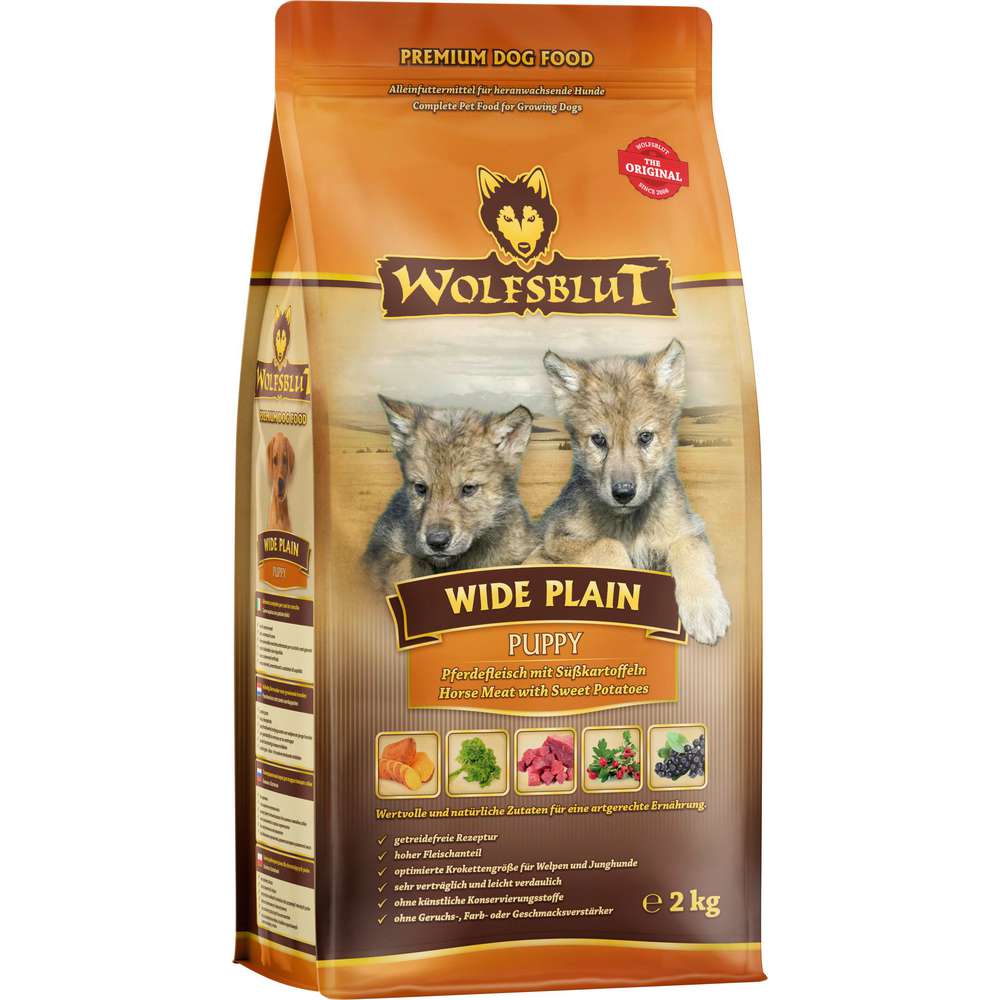 Produktabbildung Wolfsblut Hunde-Trockenfutter,  Wide Plain Puppy Pferdefleisch