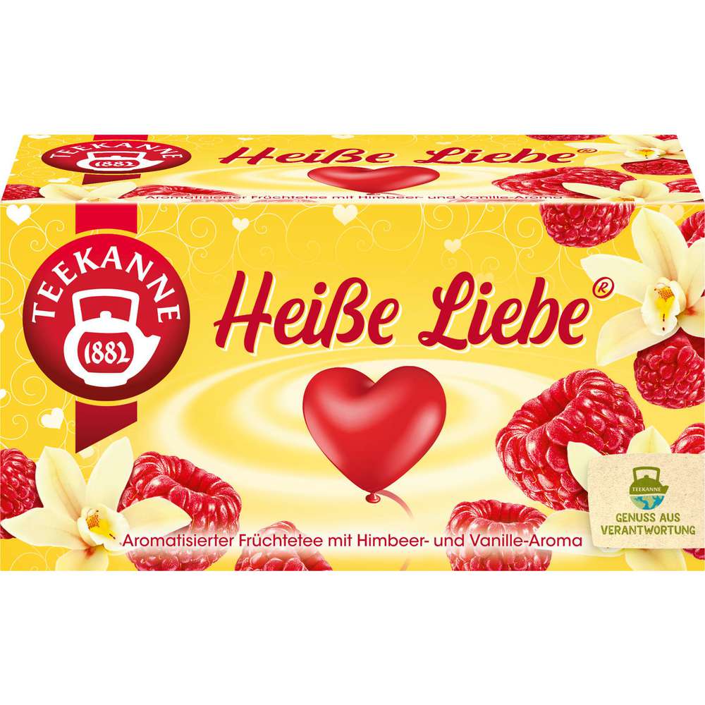 Produktabbildung Teekanne Tee Heiße Liebe, Himbeer/Vanille