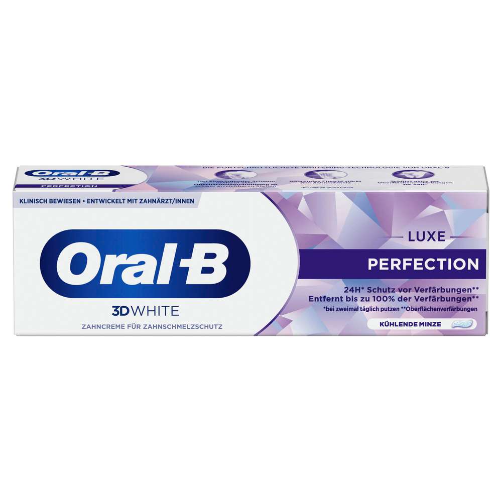 Produktabbildung Oral-B Zahncreme 3D White Luxe Perfection