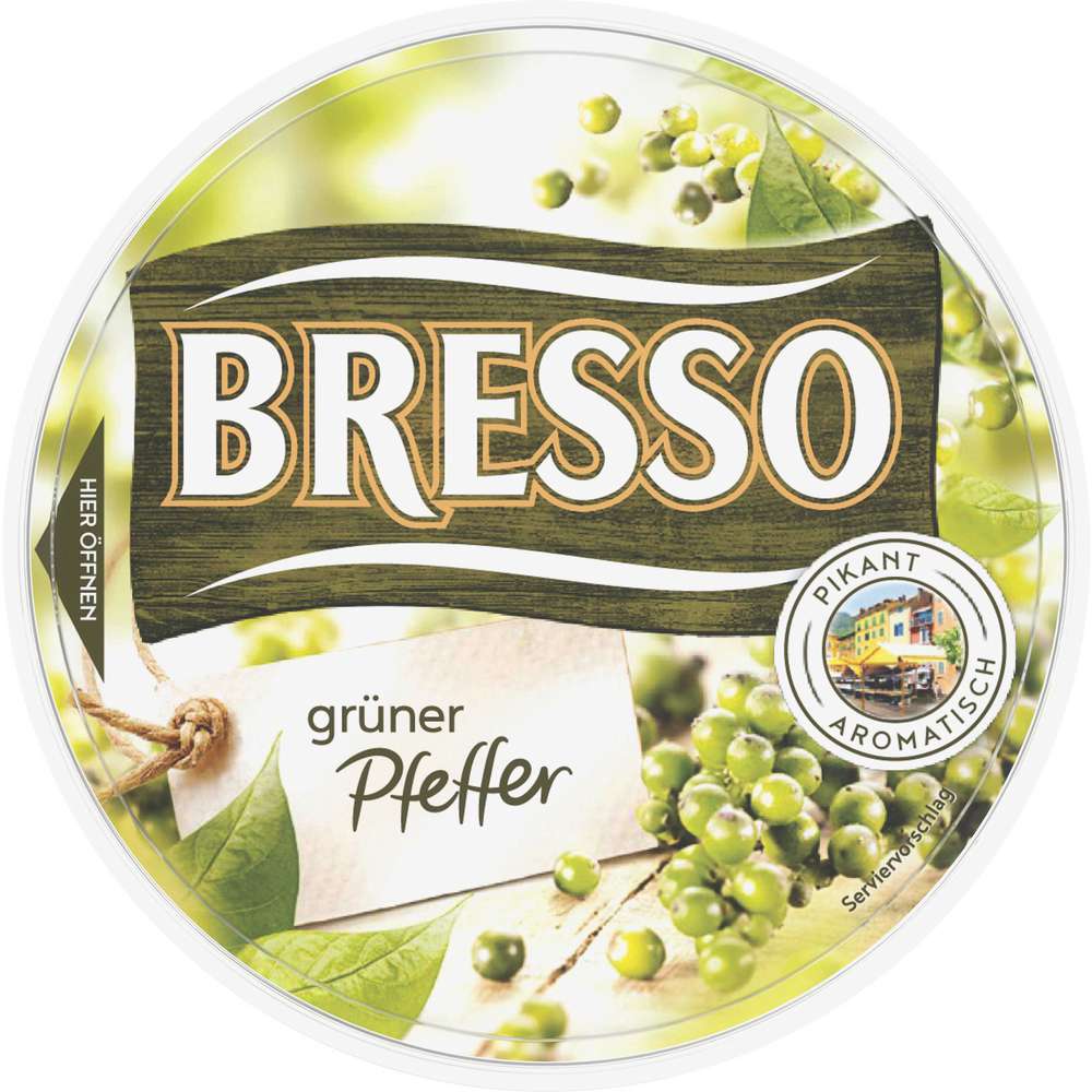 Produktabbildung Bresso Frischkäse, grüner Pfeffer