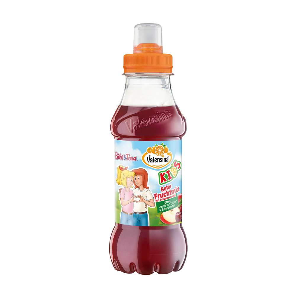 Produktabbildung Valensina Fruchtmix rot Saft Kids, mit Schwarzkarotte