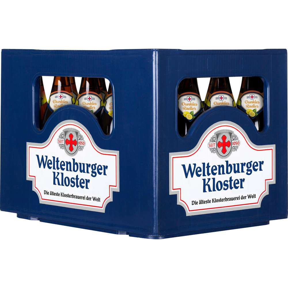 Produktabbildung Weltenburger Kloster Biermischgetränk, dunkles Radler 2,3% (20x 0,500 Liter)