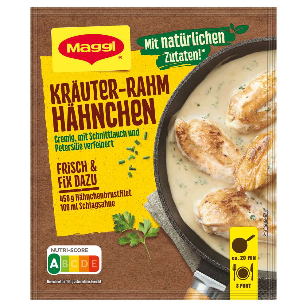 Produktabbildung Maggi Kräuter Rahm Hähnchen