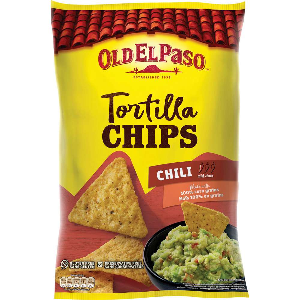 Produktabbildung Old el Paso Tortilla Chips Chili mild