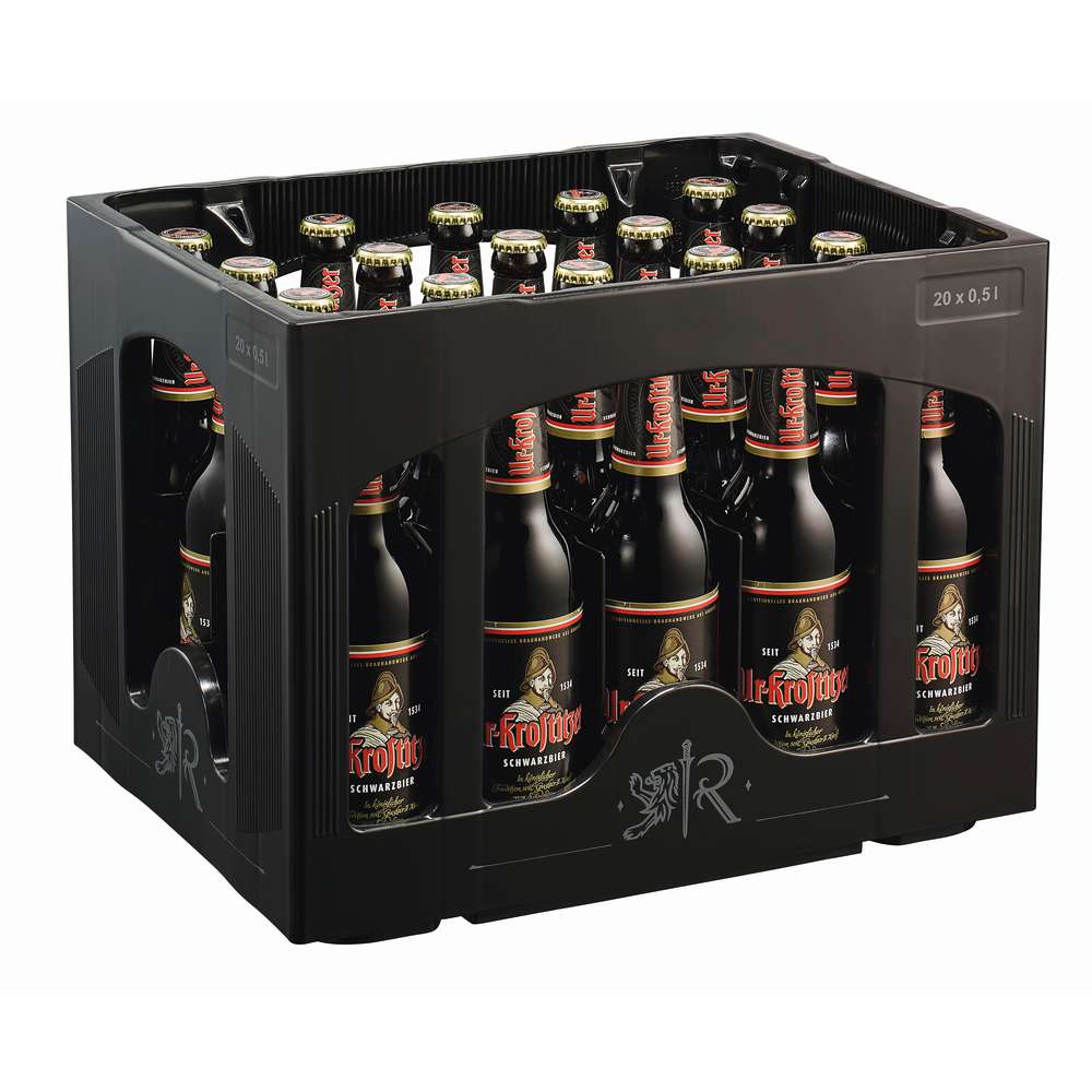 Produktabbildung Ur-Krostitzer Schwarzbier, 4,8 % (20x 0,500 Liter)