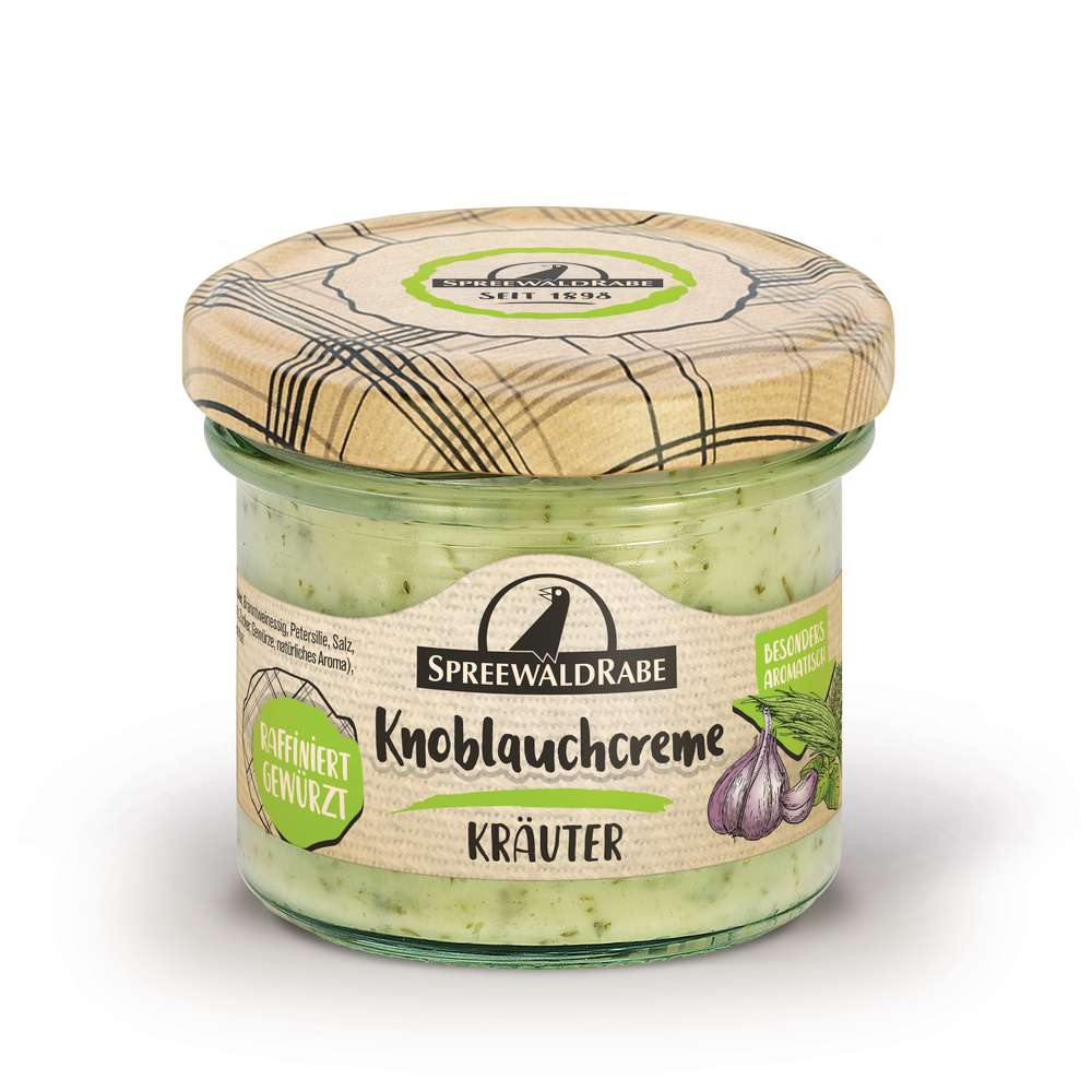 Produktabbildung Spreewaldrabe Knoblauchcreme Kräuter