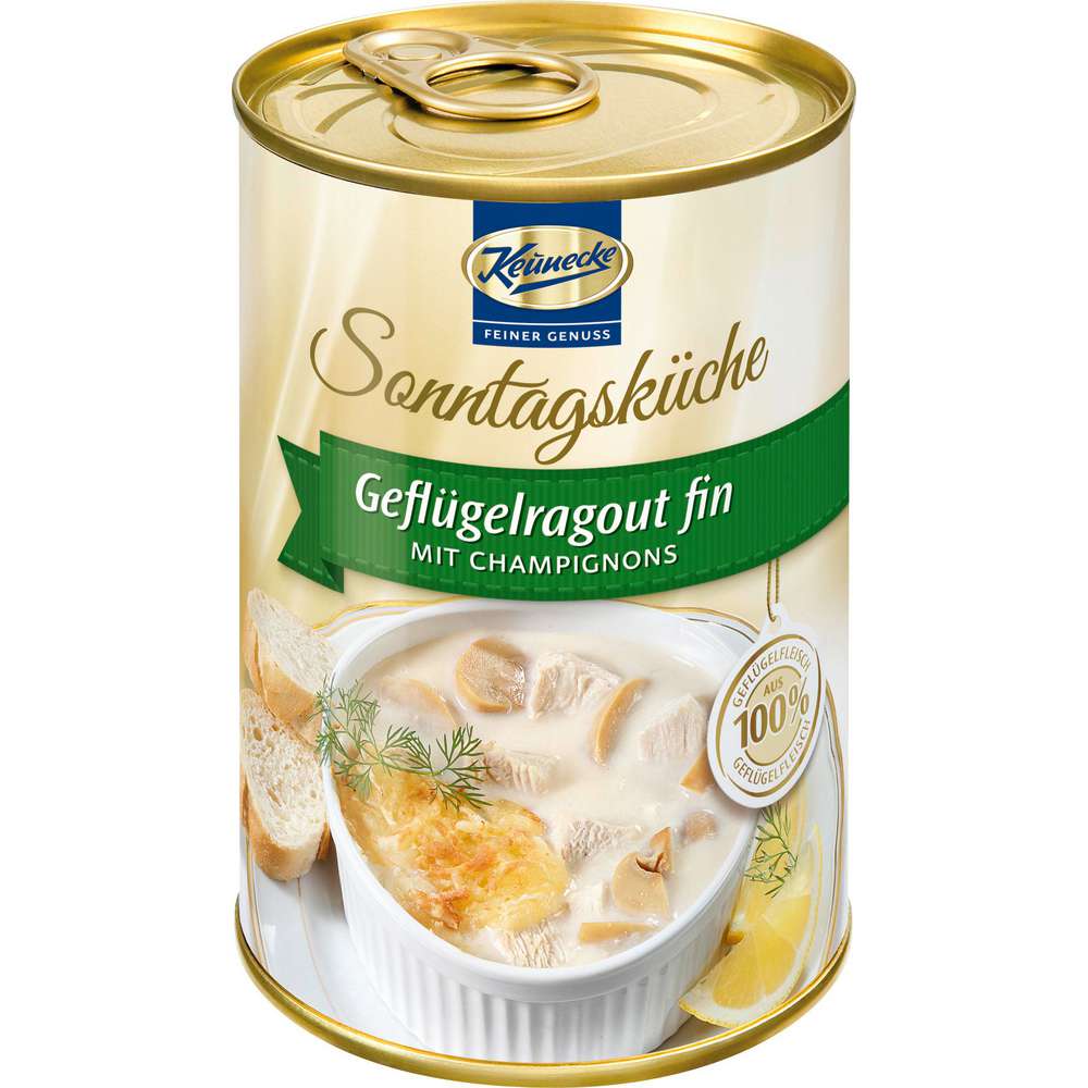 Produktabbildung Keunecke Geflügelragout mit Champigon