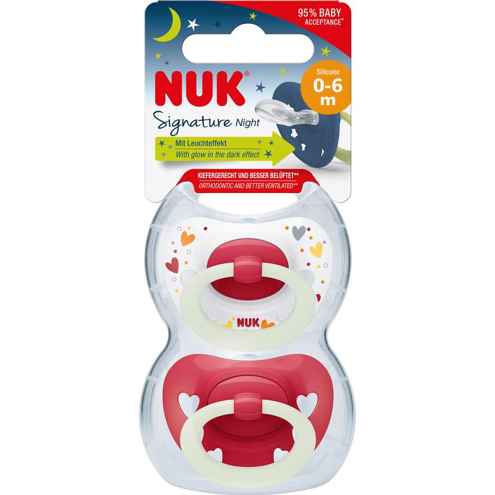 Produktabbildung Nuk Schnuller Signature Night 0-6 Monate